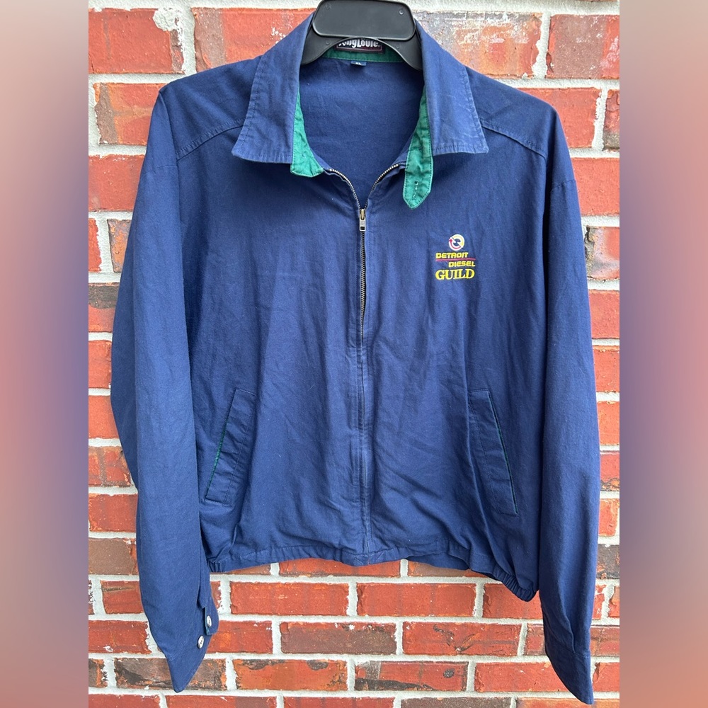 King Louie Detroit Diesel Guild Men’s Full Zip XL Navy Blue Shop Jacket